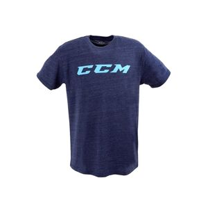 CCM Triko CCM Logo Tee JR, Junior, 120, tmavě modrá