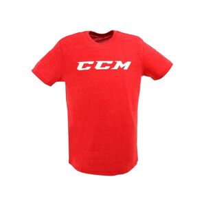 CCM Triko CCM Logo Tee SR, Senior, S, červená