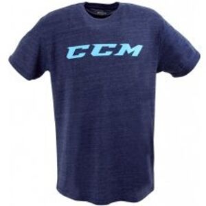 CCM Triko CCM Logo Tee SR, Senior, S, modrá